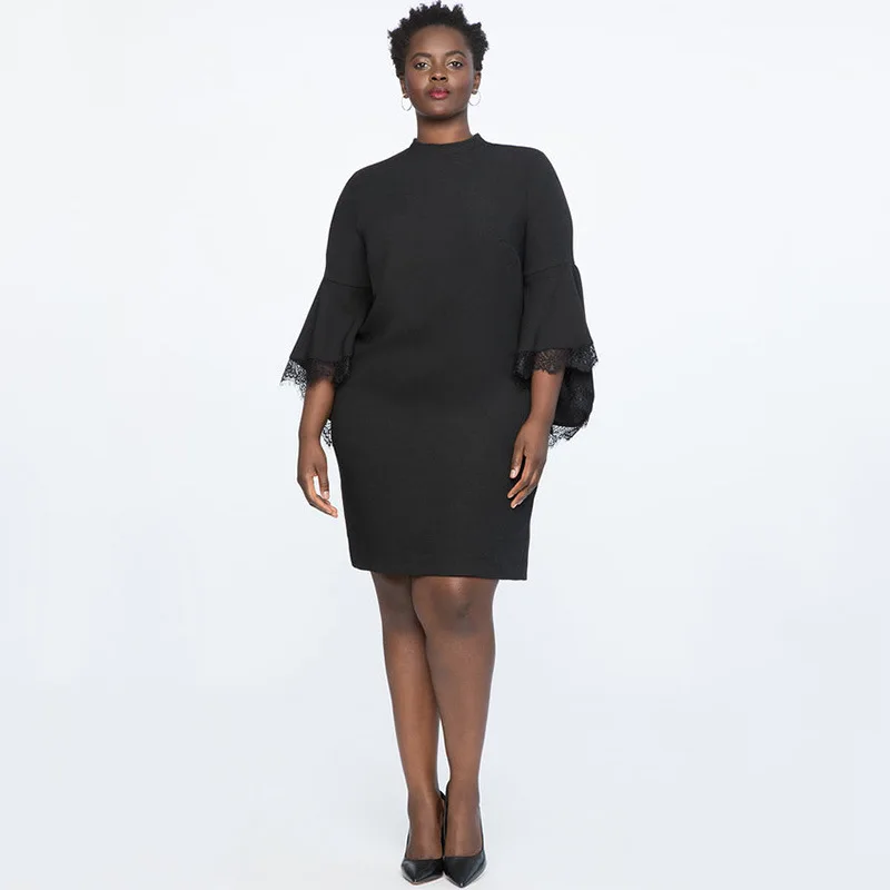 Сезон: весна–лето элегантное платье размера плюс для женщин большие размеры с