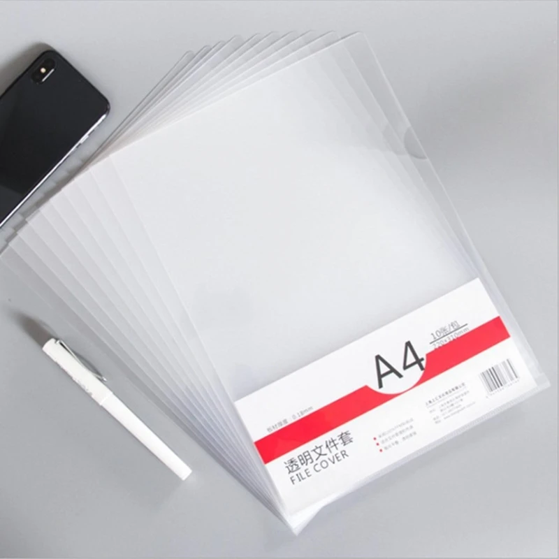 

20 Pcs Clear Presentation Files Paper Cover Transparent Binding Report A4 Folder for Business Documents Projects wholesales