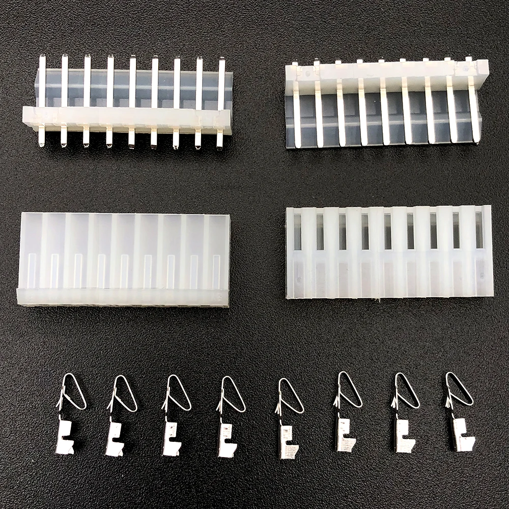 5 комплектов = 55 шт CH3.96mm разъем 9P 9pin CH3.96 прямой штырь + набор клемм Корпус штыревой