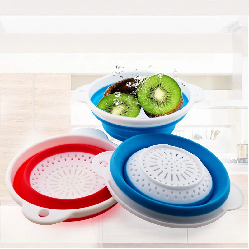 Ветряная Цветочная мойка овощные Фрукты складная пластиковая корзина