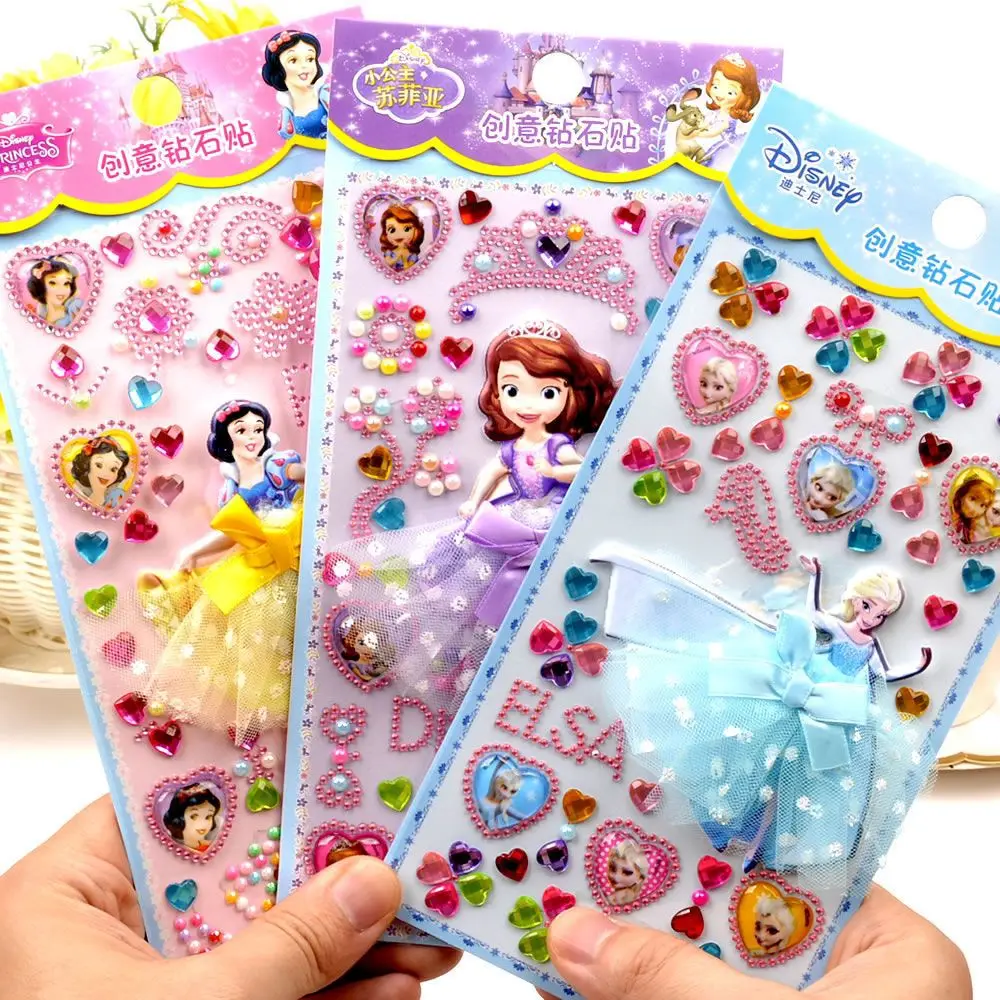 Disney с изображением героев из мультфильмов 1 штука бриллиантовые наклейки 3D