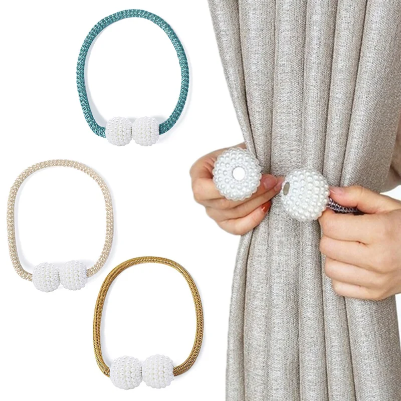 

Clip Curtains Holder Magnet Curtain Buckle Creative Beautiful 1pcs Party Gift Wedding Decor Magnetic Curtains Tieback Hotel