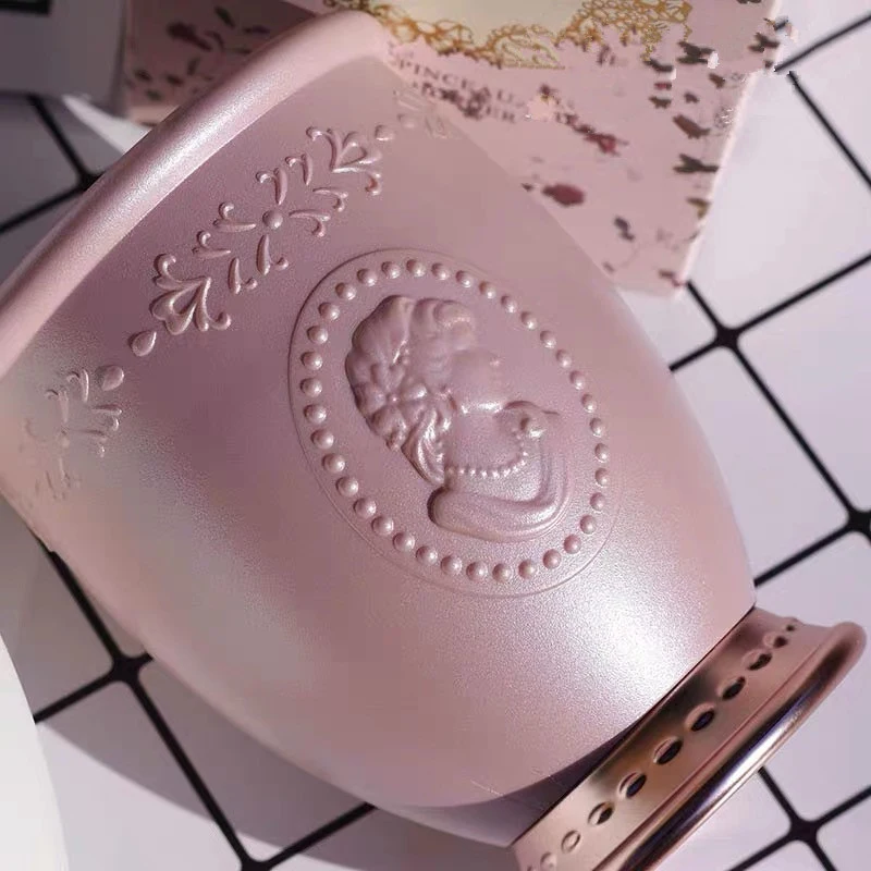High Quality Crown Gold Makeup Face Cheek Powder Containers Pot Luxurious Brushes Holder Storage Container Beauty Tool | Дом и сад