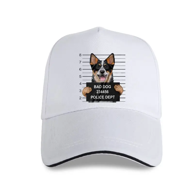 

New Men Great Quality Funny Man Cotton Cool Baseball cap Australian Cattle Dog Mugshot, Gift for Dog Loversbrand