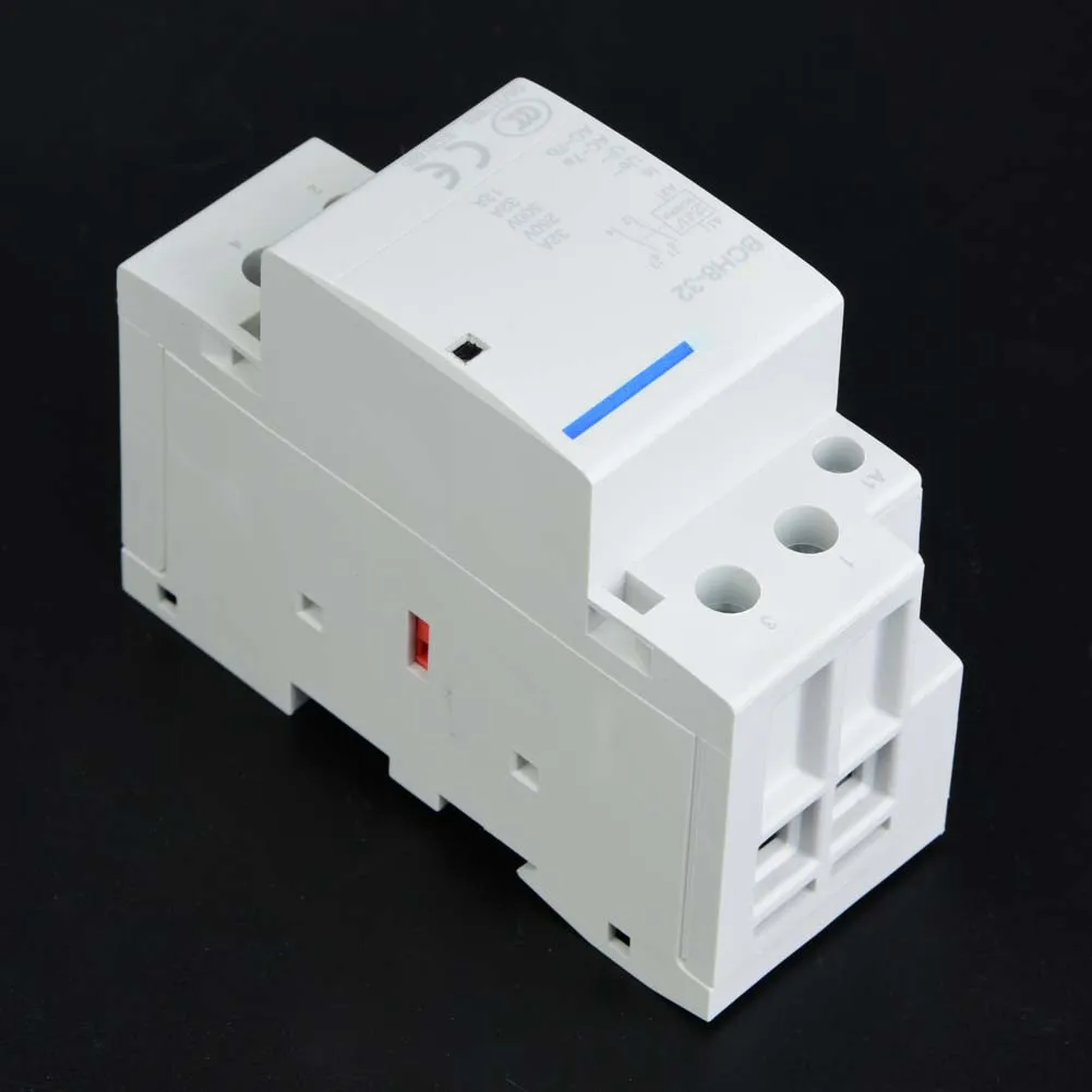 Бытовой контактор переменного тока на DIN рейке с низким энергопотреблением 2P 32 А