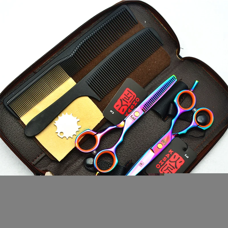 1 шт./4 шт. ножницы для прореживания волос диагональю 5 дюйма профессиональные