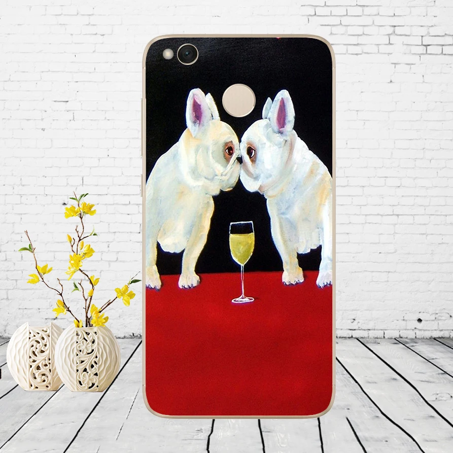 Мягкий силиконовый чехол 26DD с изображением французского бульдога для Xiaomi Redmi 4a 5