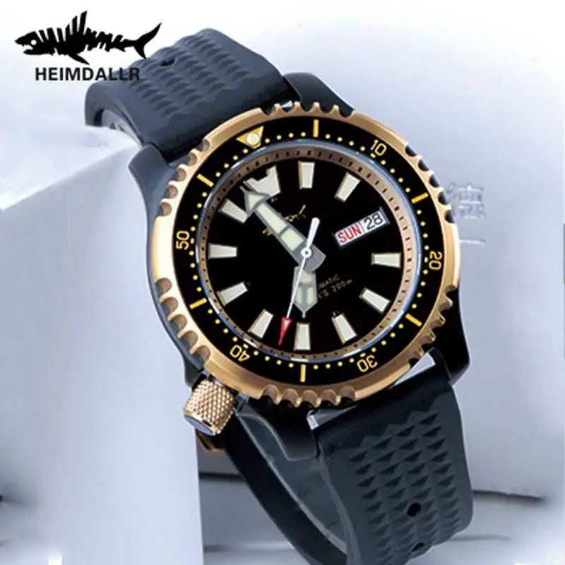 

HEIMDALLR Unique Men's Diving Watch NH36A Sapphire Crystal Automatic Watch Panoramic Luminous 200M Waterproof Mechanical Watch