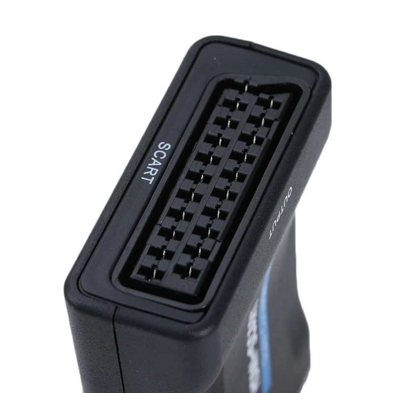 HDMI to Scart AV converter adapter in out supports up 1080P/60hz input(video+audio supported over scart) |