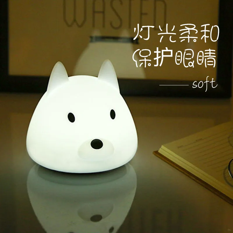 Креативный мультяшный силиконовый светильник Wangcai с зажимом формирующийся