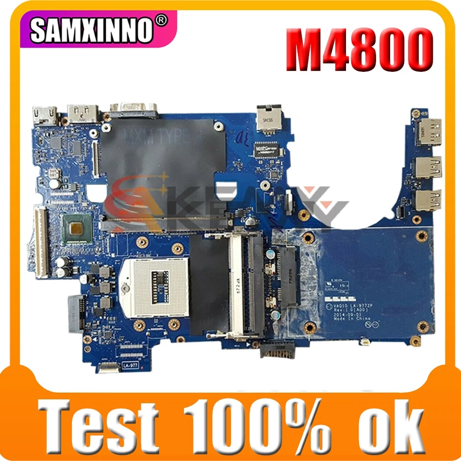 

Original laptop Motherboard For DELL Precision M4800 Mainboard CN-08KWV8 08KWV8 LA-9772P SR17C DDR3