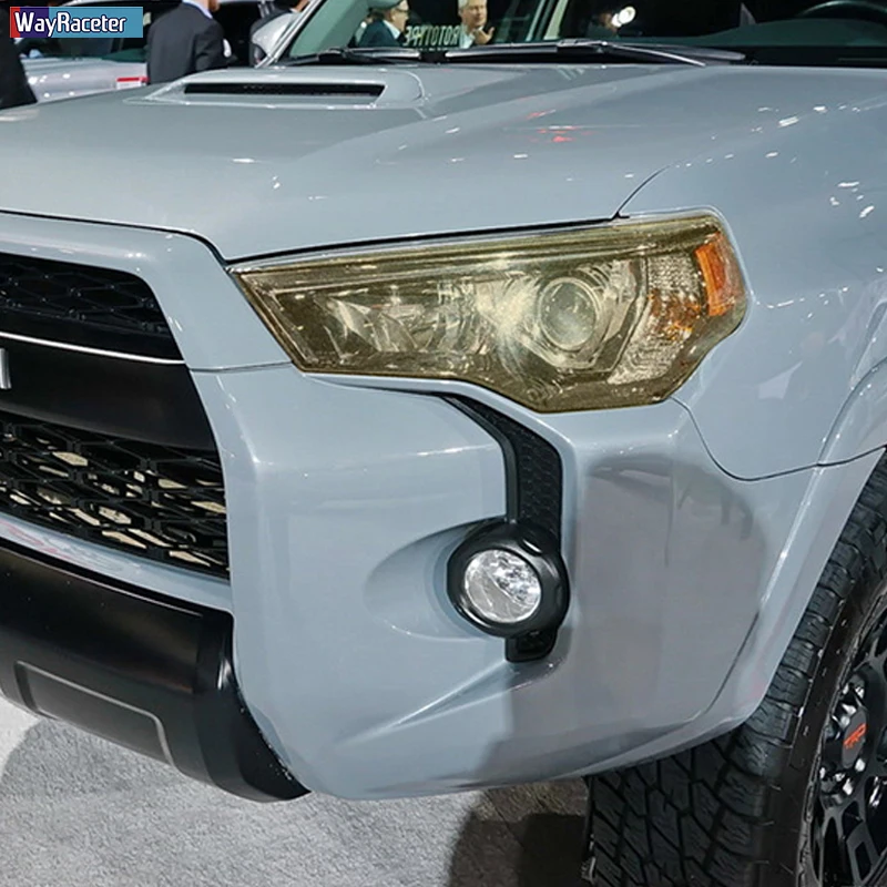 

2 Pcs Car Headlight Protective Film Headlamp Restoration Transparent Black TPU Sticker For Toyota 4Runner 2014-2020 Accessories