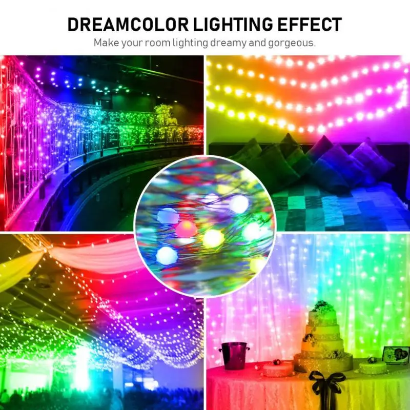 

WiFi Led Strip Fairy Lights Tuya App Control Bluetooths Led Lamp For Christmas Tree Decoration Room Holiday Lighting Home Decor