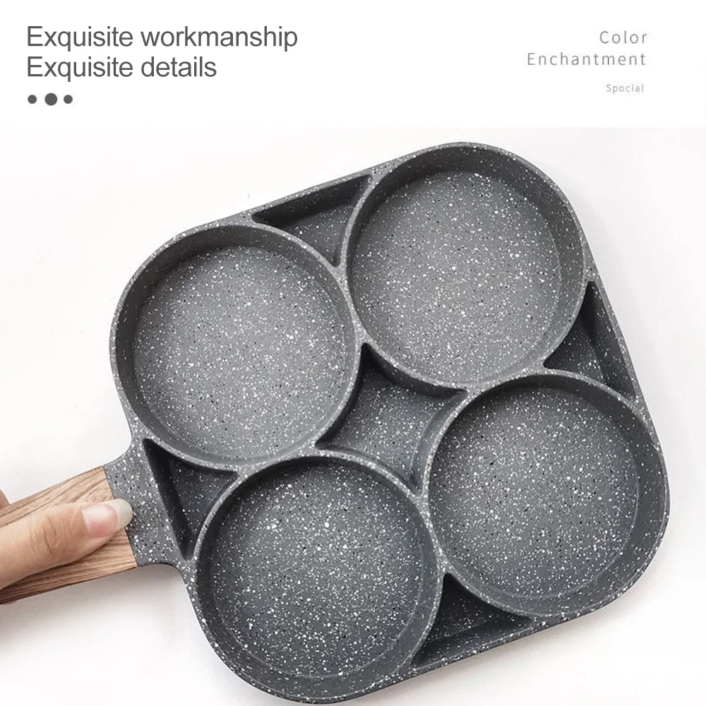 Четыре сковорода для жарки с кастрюля утолщенной омлета антипригарным покрытием