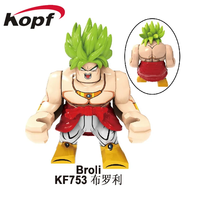 KF6073 Одиночная строительные блоки большие фигурки модель Dragon Ball Broli Gogeta сын Goku vegeta Vegetto Mira игрушки для детей