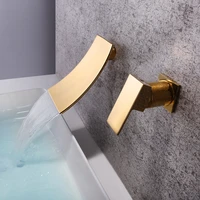 brushed gold waterfull water tap bathroom tub faucet bath faucet gold bathroom basin faucets bathroom sink taps single faucet
