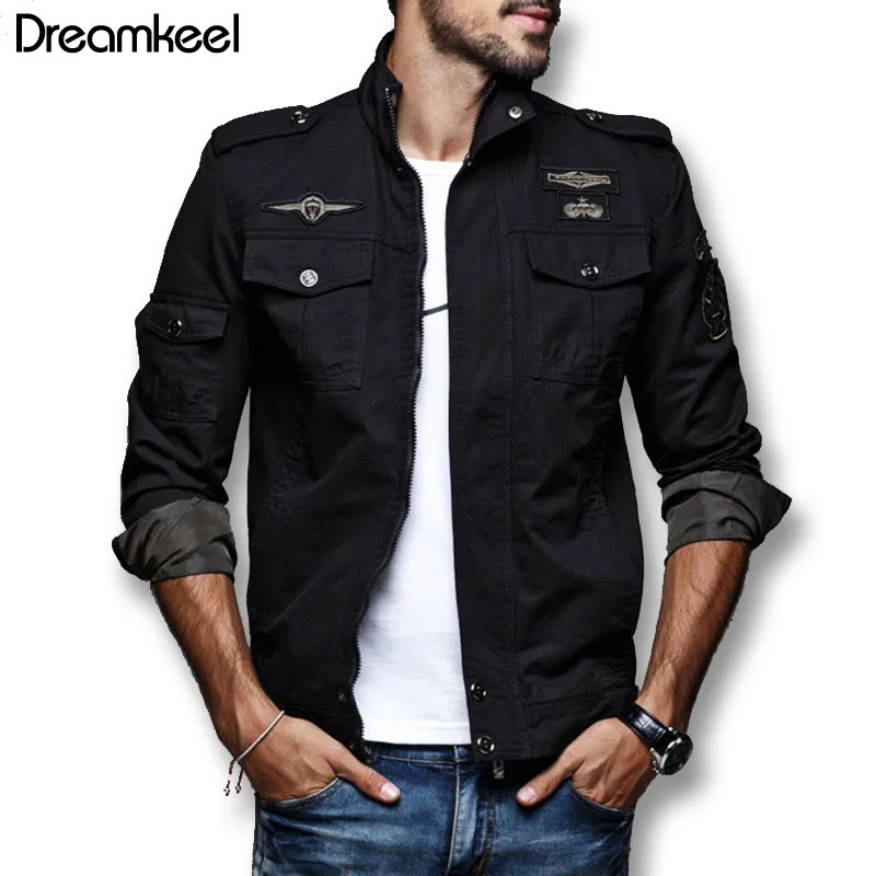 

Bomber Jackets and Softshell Coats 2018 Streetwear Men Plus Size Male Casual Fashion Slim Fitted Autumn Zipper Jacket M-5XL Y