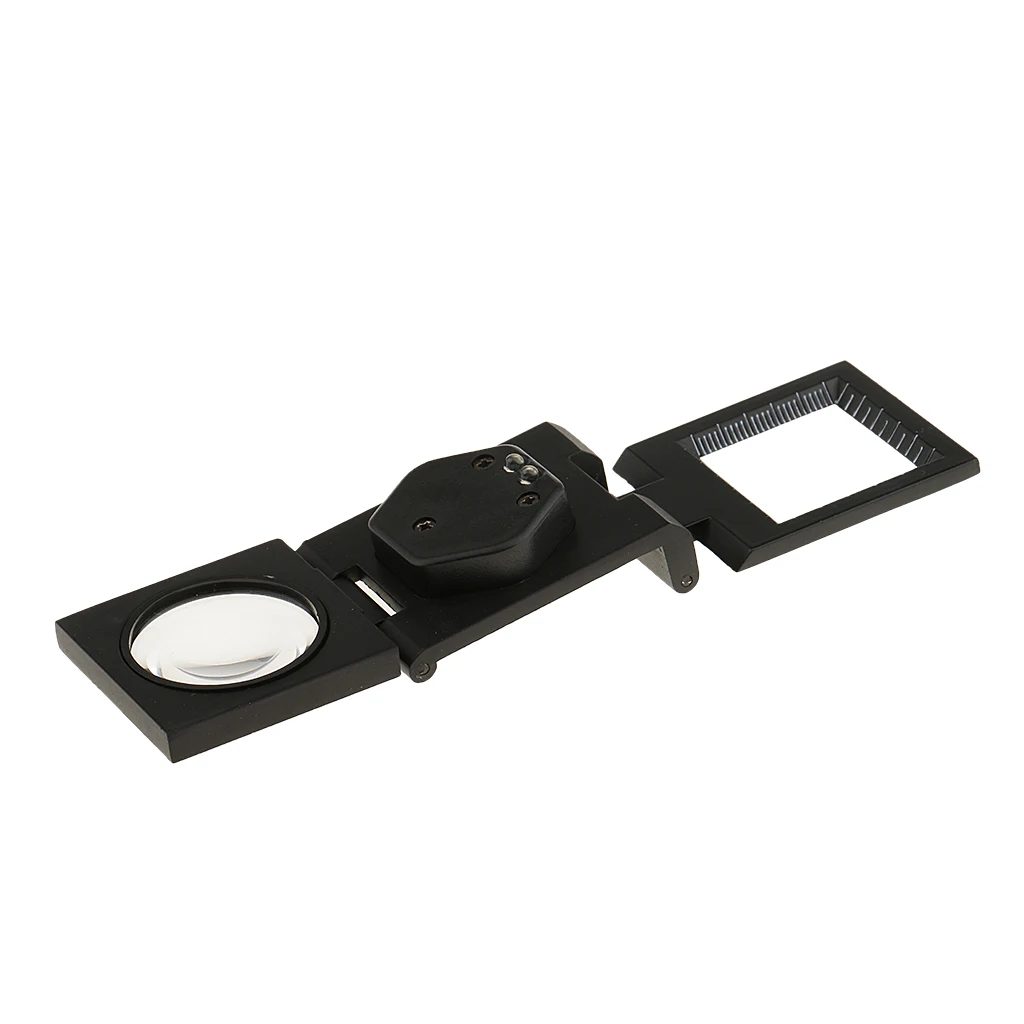 

10X 30mm Foldable Magnifier Magnifying Glass Reading Jewelry Loupe Tool