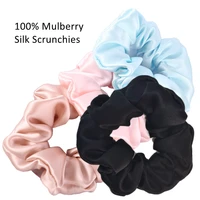2pc 15 color mulberry silk scrunchies wholesale hair scrunchies bun girl elastic band ponytail holder women headwear accessories