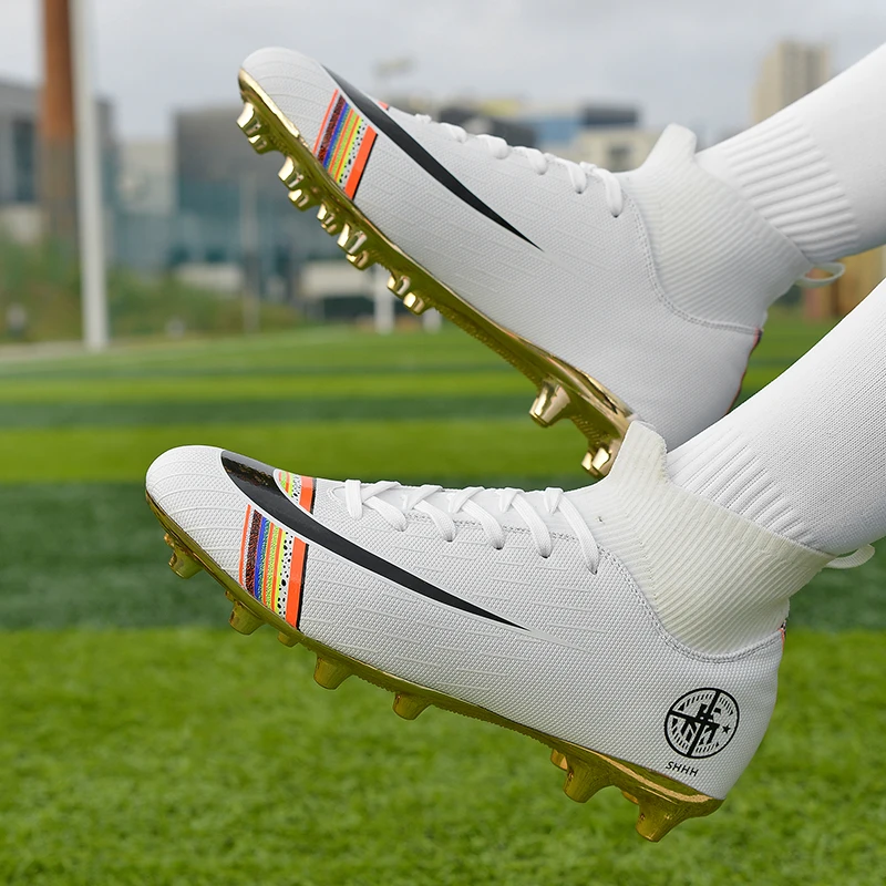 

New Large Size Long Spike Football Shoes Outdoor Training Football Shoes Sports Shoes Grip Non-slip Sports Grass Football Shoes