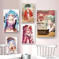 japanese anime poster pictures comics wall art canvas prints miku cartoon painting for bedroom living room home decoration