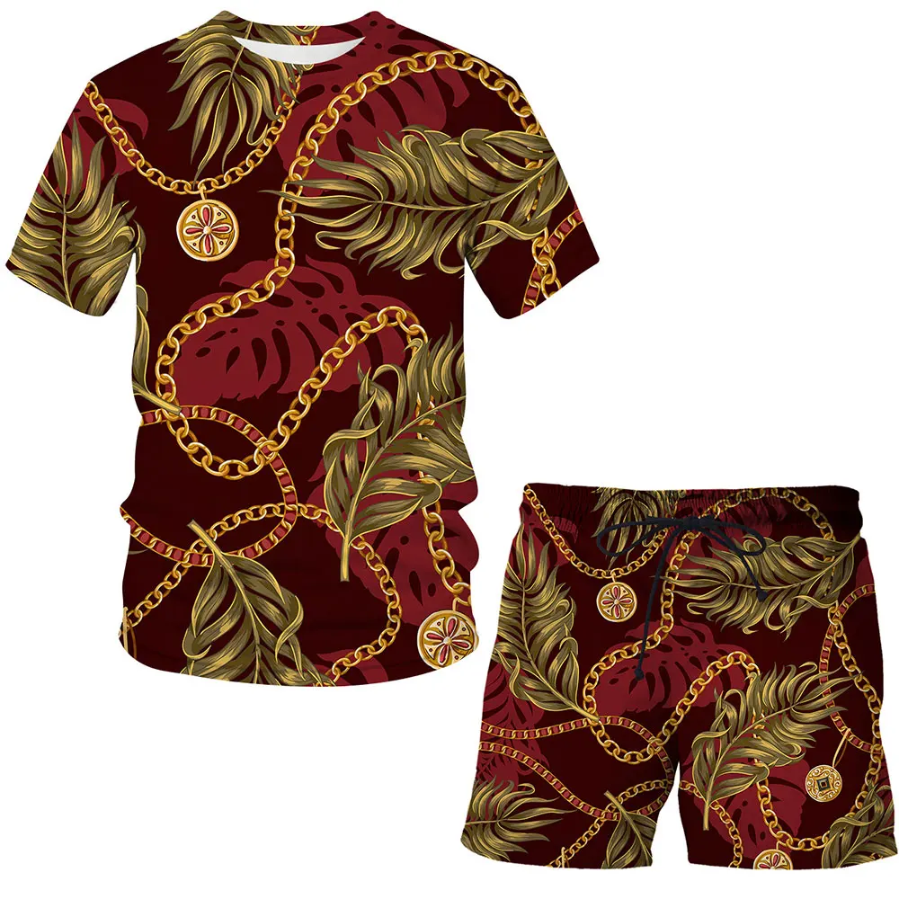 Мужской/женский комплект из футболки с коротким рукавом и шортов | Мужская одежда