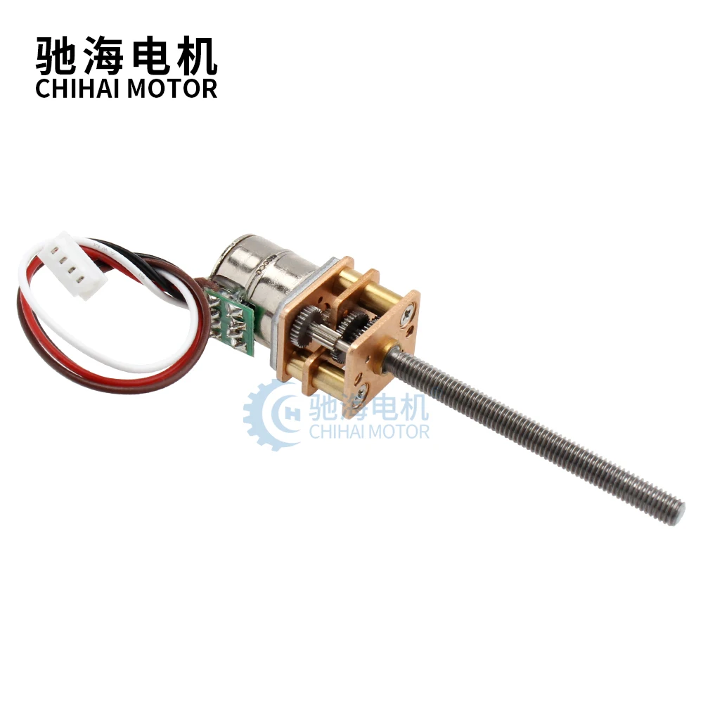 Двигатель ChiHai CHS-GM12-10BY прямой винтовой вал M3 * 33 6 мм 2 фазы 4 провода