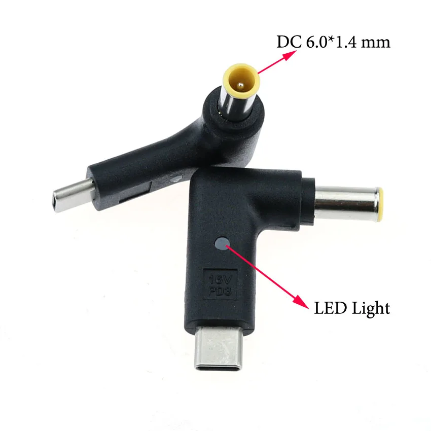 Адаптер питания постоянного тока cltgxdd штепсельная Вилка USB Type C к DC 6 0*4 0 ММ