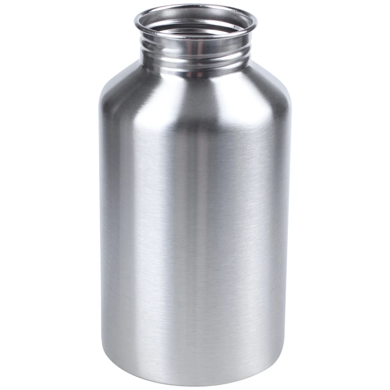 2000ML Stainless Steel Drinking Water Bottle Cycling Camping Hiking Silver | Спорт и развлечения