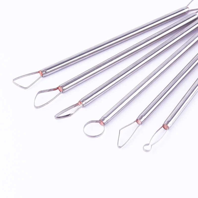 6-7 шт./компл. металлической глины Ножи Алюминий стержень скребок Керамика