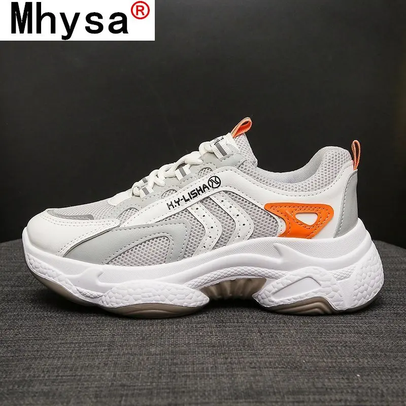 

New Women's Lace-up Shoes Lightweight Outdoor Jogging Sneakers Breathable Non-slip Sneakers Comfortable Casual Vulcanized Shoes
