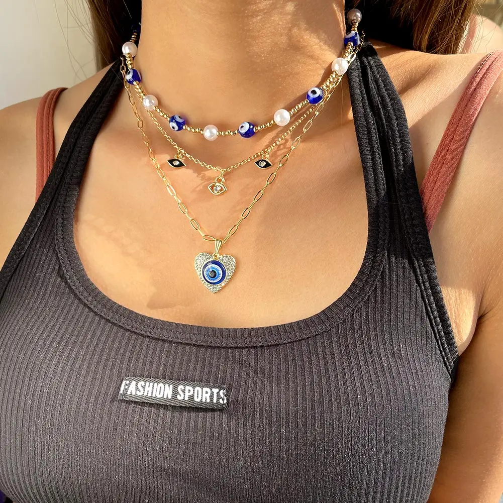 Женское геометрическое ожерелье с бисером и жемчугом | Украшения аксессуары