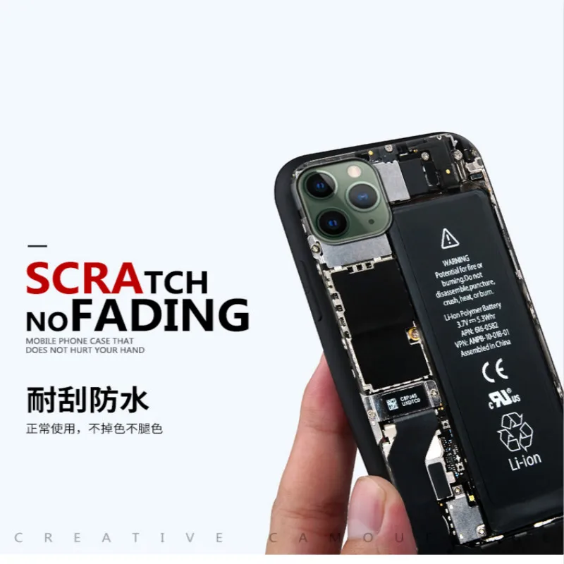 Чехол для iPhone 11 Pro Max задняя крышка из ТПУ с узором чехол телефона Fundas Coque забавный
