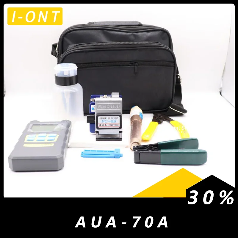 

10pcs/set FTTH Fiber Optic Tool Kit with Fiber Cleaver -70~+10dBm Optical Power Meter Visual Fault Locator 5km