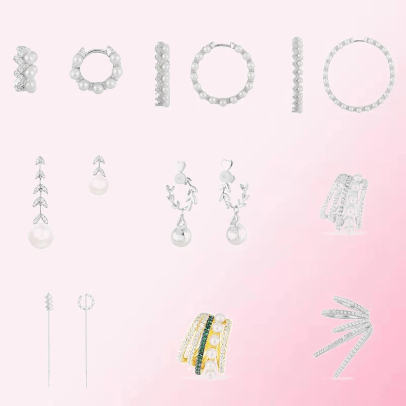 

1:1 Make 925 Sterling Silver Customized Multi-style Simple DIY Exquisitely Designed Earrings