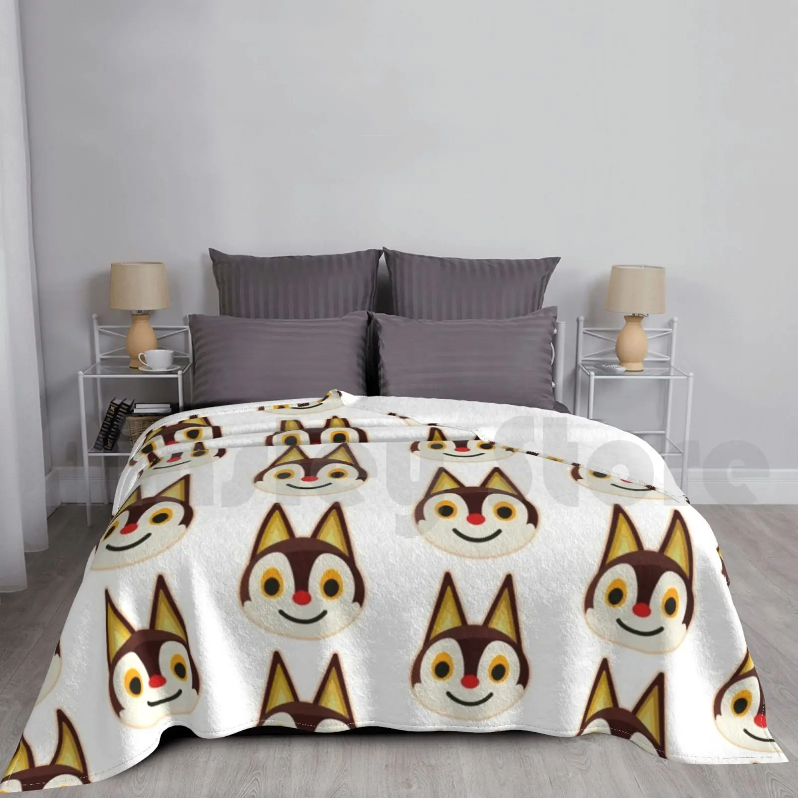 

Rudy модное одеяло на заказ Rudy животные новые горизонты животные новые листья Acnh Acnl Cat