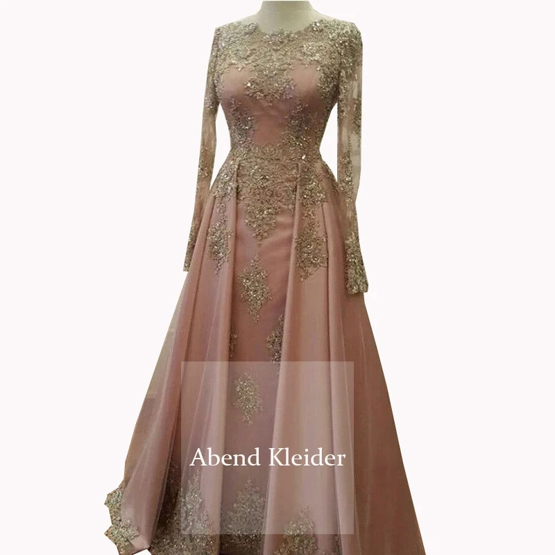 Мусульманское арабское вечернее платье с длинным рукавом 2020 платья для