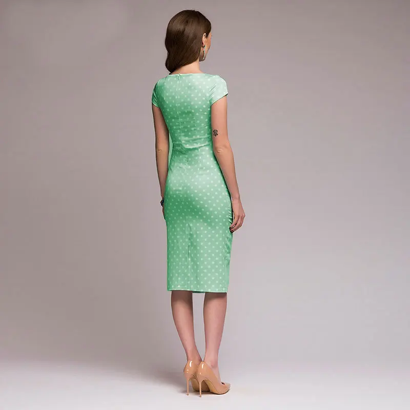 

2021 women's summer new hot style European and American slim sexy polka dot round neck dress for women dress for women