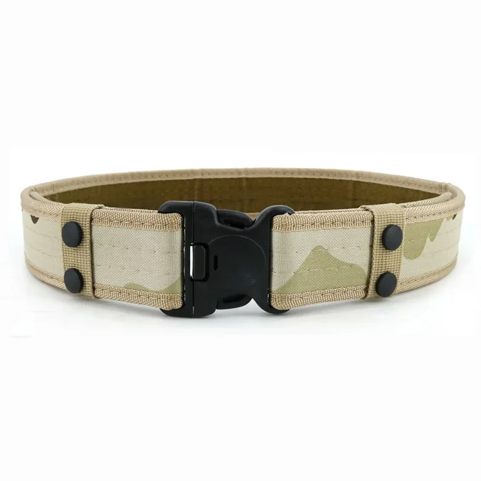 Desert camo Тактический ремень мужской пояс военный Регулируемый Открытый камуфляж нейлон боевой пояс армейский Пояс - Цвет: Desert camo