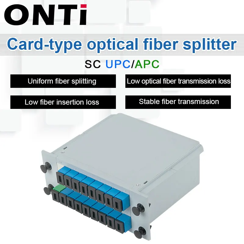 ONTi 5 шт. SC APC PLC 1X16 Сплиттер Волоконно-оптический ящик FTTH сплиттер коробка с плоский