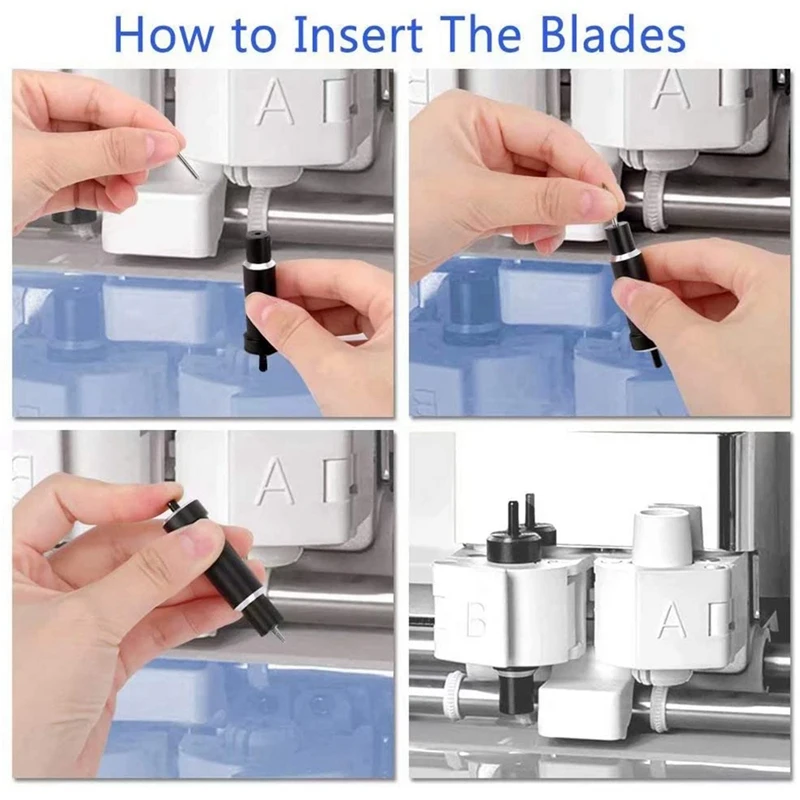 

Deep Cut Blades with Blade Housing,30/45/60 Degree Deep Point Replacement Blades Kit,for Cricut Explore