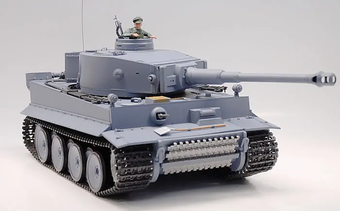 Heng Long 1/16 металлическая Версия Немецкий TIGER I 6 0 версия 2 4 ГГц Радиоуправляемый Танк
