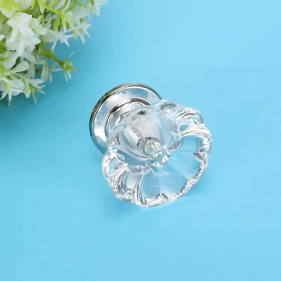 10 шт. ручка для выдвижных ящиков вытягивания тыквы хрустальная пластиковая