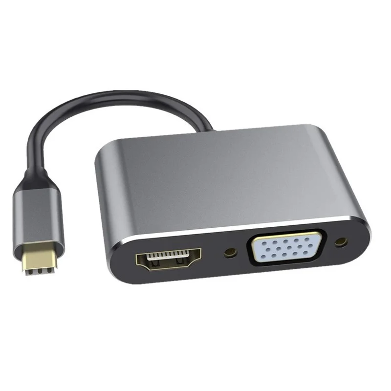 

Type-C To 4K HDMI-compatible VGA USB C 3.0 Hub Adapter for MacBook Nintendo Samsung S20 Dex Huawei P30 Dock Xiaomi 10 TV