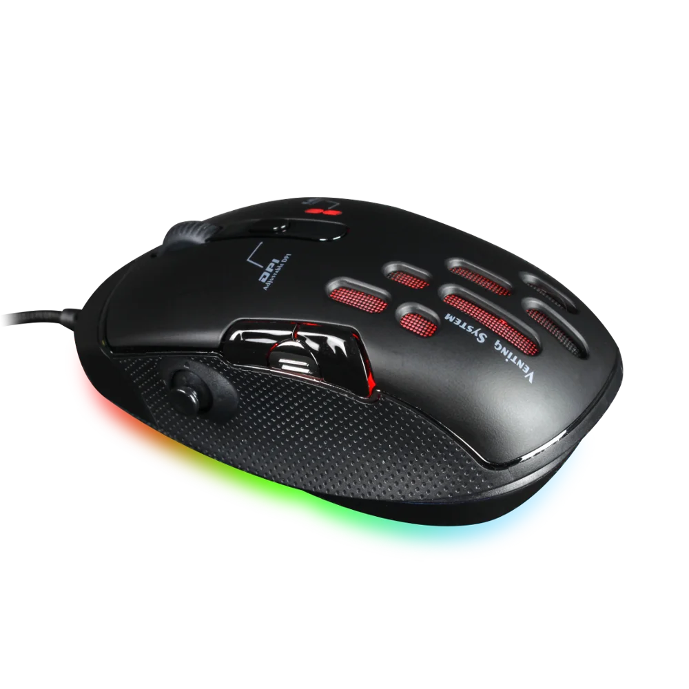 Игровая мышь GX10/Проводная игровая USB 10000DPI/7D с джойстиком/RGB непромокаемая