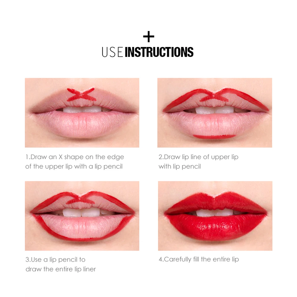 Женская мода красота Макияж матовая губная помада Блеск Стойкий бархат бальзам