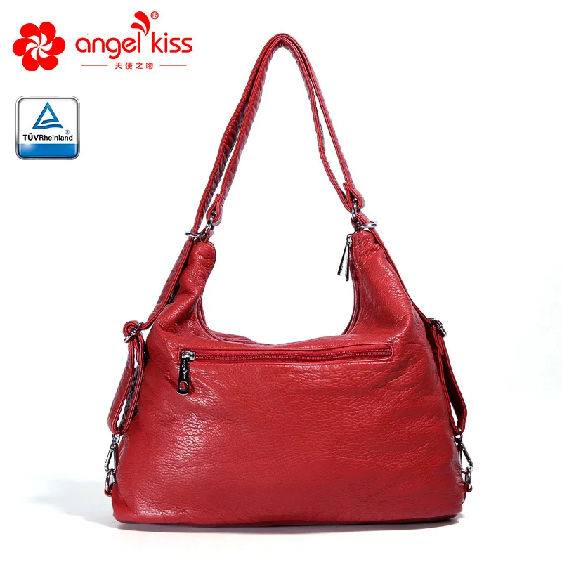 Angelkiss Женская модная Высококачественная моющаяся сумка из искусственной кожи