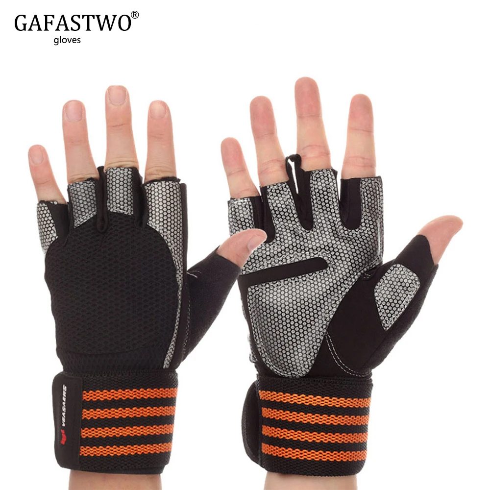 

Men And Women Gym Half Finger Sports Shock Absorber Gloves Weight Protection Slip Wear Resistant Breathable Gloves