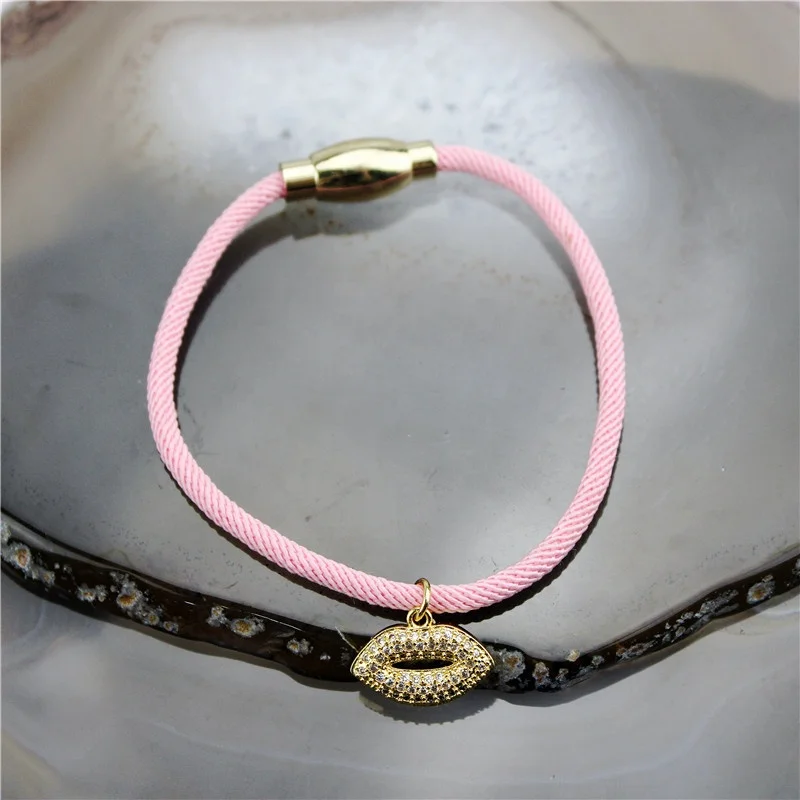 10 шт./лот новый дизайн красочные Морская звезда/губы коннектор cz браслет покрытый