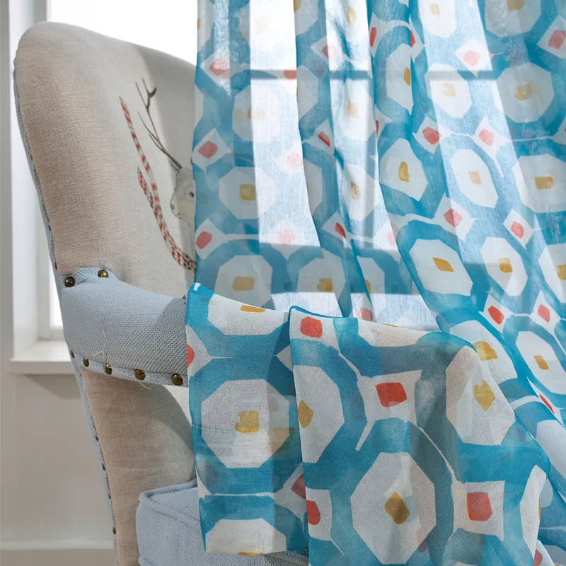 Фабричные прямые занавески для гостиной спальни простой полиэстер хлопок с